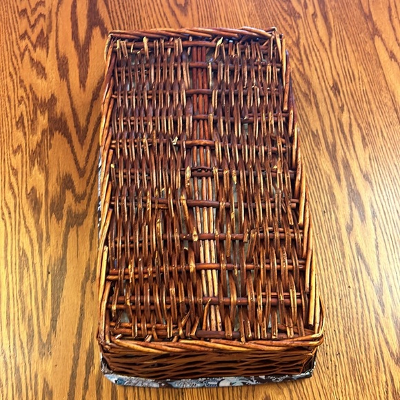 Vera Bradley Java Blue Lined Storage Basket - Picture 8 of 8